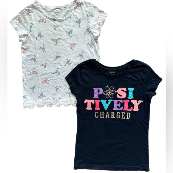 Girls 7-8 Short Sleeve Tee Shirts Bundle  - George & Joe Fresh - Picture 1 of 7